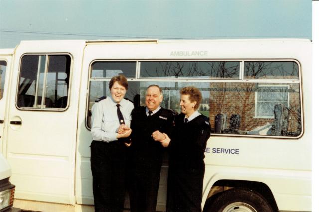 Lesley Travis, Frank Barnett, Jenny Blake.