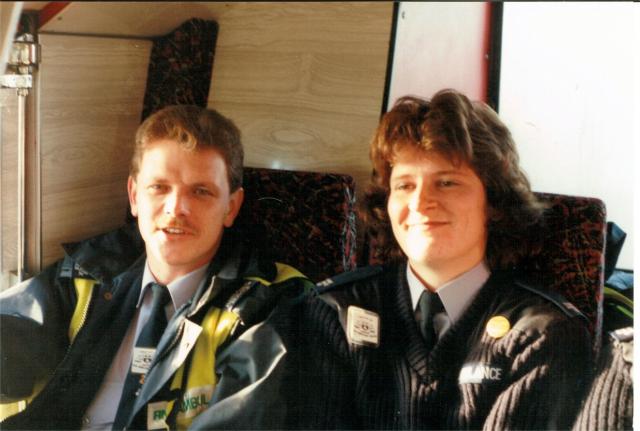 Trevor Bascombe & Kay Whittington. Southampton Station.