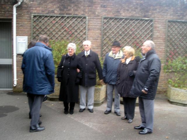 Mourners Gather.