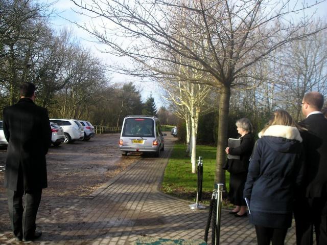 The Hearse Arrives.